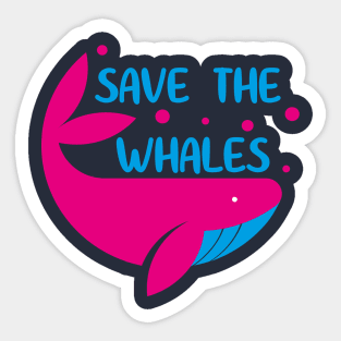 Save the Whales - Animal Lover Sticker